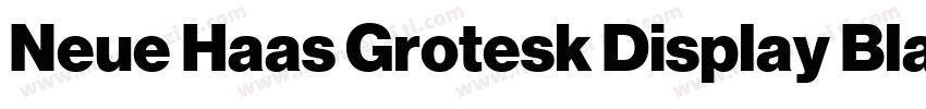 Neue Haas Grotesk Display Black字体转换